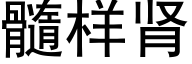 髓样肾 (黑体矢量字库)