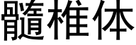 髓椎體 (黑體矢量字庫)