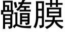 髓膜 (黑体矢量字库)