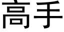 高手 (黑體矢量字庫)