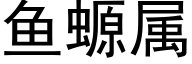 鱼螈属 (黑体矢量字库)