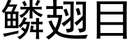 鳞翅目 (黑体矢量字库)