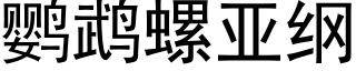 鹦鹉螺亞綱 (黑體矢量字庫)