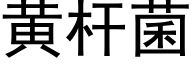 黃杆菌 (黑體矢量字庫)