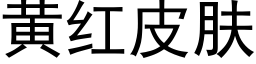 黃紅皮膚 (黑體矢量字庫)