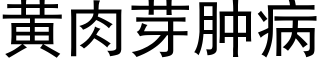 黄肉芽肿病 (黑体矢量字库)