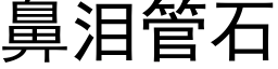 鼻泪管石 (黑体矢量字库)