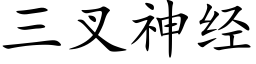 三叉神经 (楷体矢量字库)