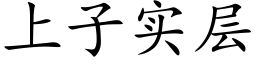 上子实层 (楷体矢量字库)