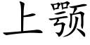 上颚 (楷體矢量字庫)