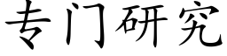 专门研究 (楷体矢量字库)