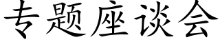 专题座谈会 (楷体矢量字库)