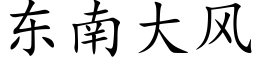 东南大风 (楷体矢量字库)