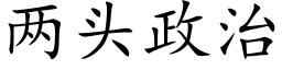 兩頭政治 (楷體矢量字庫)