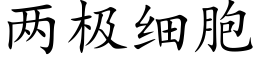 兩極細胞 (楷體矢量字庫)