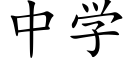 中学 (楷体矢量字库)