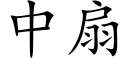 中扇 (楷体矢量字库)