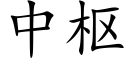 中枢 (楷体矢量字库)