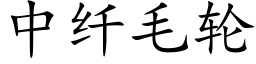 中纖毛輪 (楷體矢量字庫)