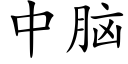 中腦 (楷體矢量字庫)