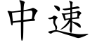 中速 (楷体矢量字库)