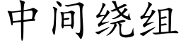 中間繞組 (楷體矢量字庫)