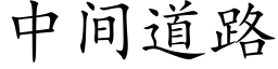 中間道路 (楷體矢量字庫)