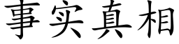 事实真相 (楷体矢量字库)