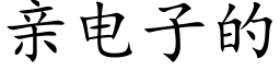 親電子的 (楷體矢量字庫)