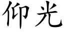 仰光 (楷体矢量字库)