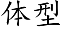 體型 (楷體矢量字庫)