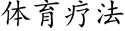 體育療法 (楷體矢量字庫)