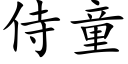 侍童 (楷體矢量字庫)