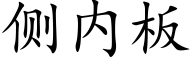 侧内板 (楷体矢量字库)