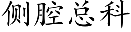 侧腔总科 (楷体矢量字库)