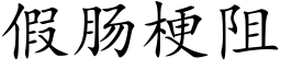 假腸梗阻 (楷體矢量字庫)