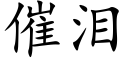 催淚 (楷體矢量字庫)