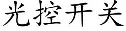 光控開關 (楷體矢量字庫)