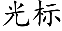 光标 (楷體矢量字庫)