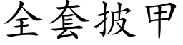 全套披甲 (楷體矢量字庫)