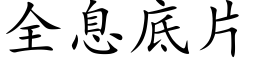 全息底片 (楷體矢量字庫)