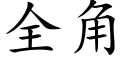 全角 (楷體矢量字庫)