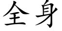 全身 (楷體矢量字庫)