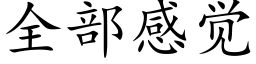 全部感覺 (楷體矢量字庫)