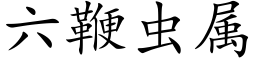 六鞭虫属 (楷体矢量字库)