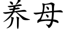 養母 (楷體矢量字庫)