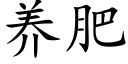 養肥 (楷體矢量字庫)