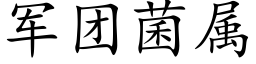 军团菌属 (楷体矢量字库)