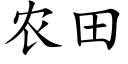 农田 (楷体矢量字库)