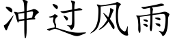 冲过风雨 (楷体矢量字库)